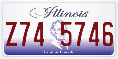 IL license plate Z745746
