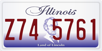 IL license plate Z745761