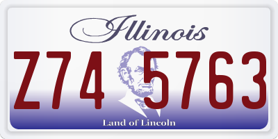 IL license plate Z745763