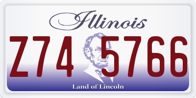 IL license plate Z745766