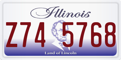IL license plate Z745768