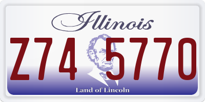 IL license plate Z745770