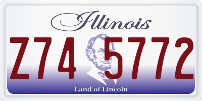 IL license plate Z745772