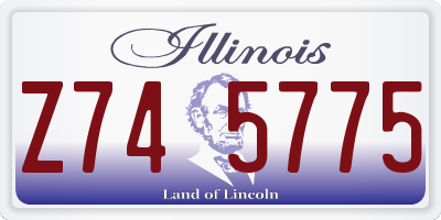 IL license plate Z745775