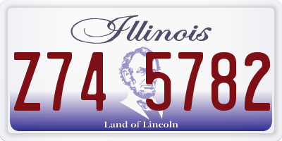 IL license plate Z745782
