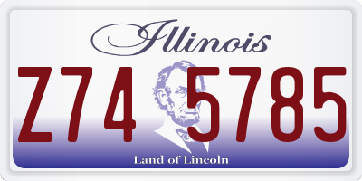 IL license plate Z745785