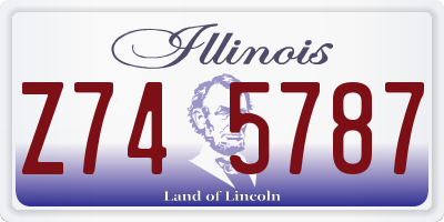 IL license plate Z745787