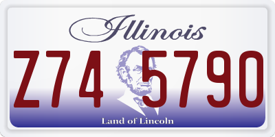 IL license plate Z745790