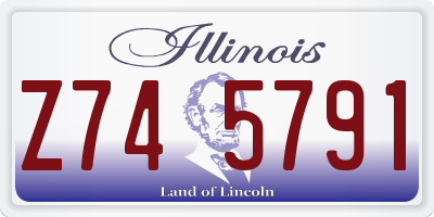 IL license plate Z745791