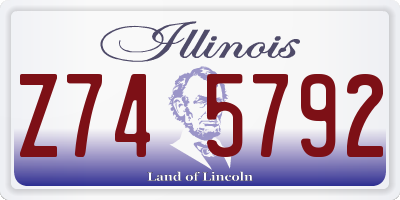 IL license plate Z745792