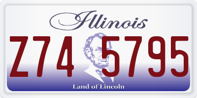 IL license plate Z745795