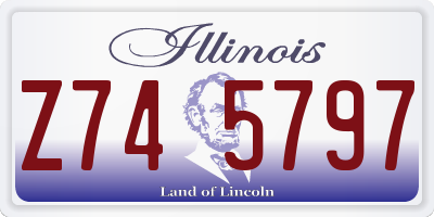IL license plate Z745797