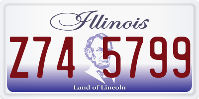 IL license plate Z745799