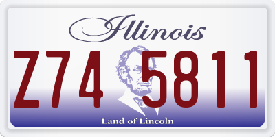 IL license plate Z745811