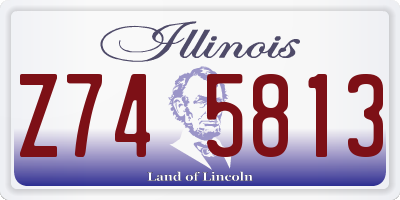 IL license plate Z745813