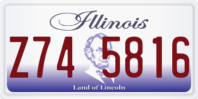IL license plate Z745816