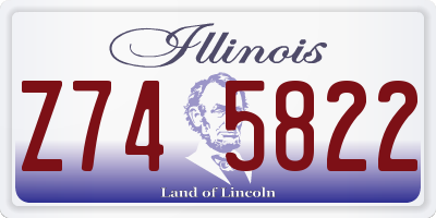 IL license plate Z745822