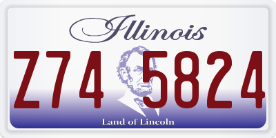 IL license plate Z745824