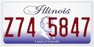 IL license plate Z745847