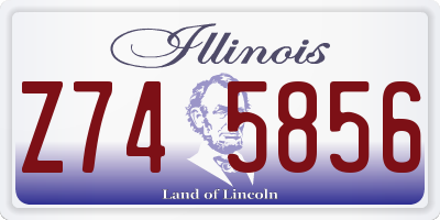 IL license plate Z745856