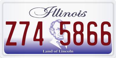 IL license plate Z745866