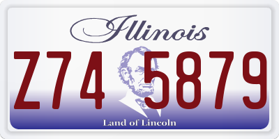 IL license plate Z745879