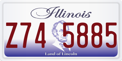IL license plate Z745885