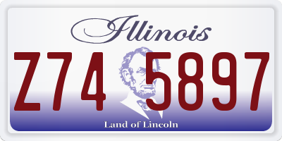 IL license plate Z745897