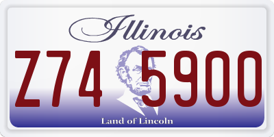 IL license plate Z745900