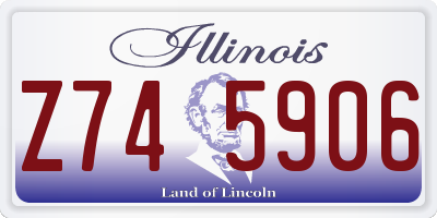 IL license plate Z745906