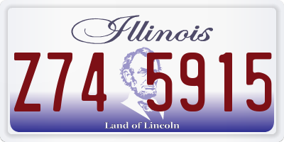 IL license plate Z745915