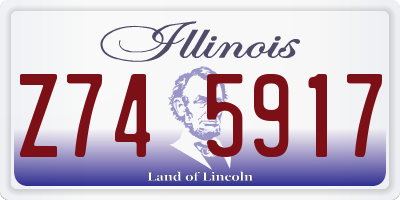 IL license plate Z745917