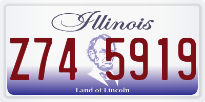 IL license plate Z745919