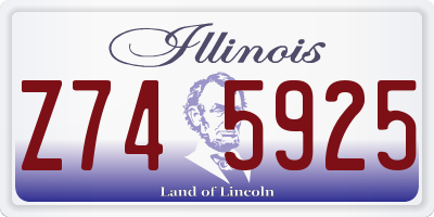 IL license plate Z745925