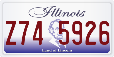 IL license plate Z745926