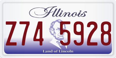 IL license plate Z745928