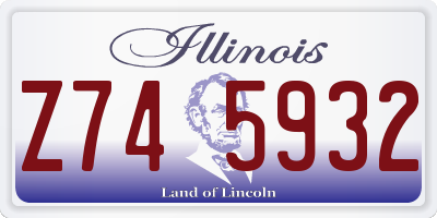 IL license plate Z745932