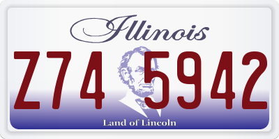 IL license plate Z745942