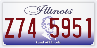 IL license plate Z745951