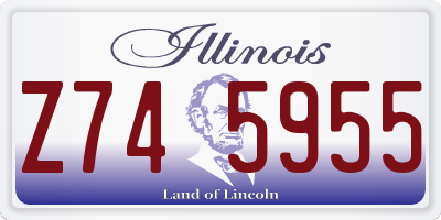 IL license plate Z745955