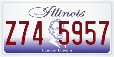 IL license plate Z745957