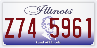 IL license plate Z745961