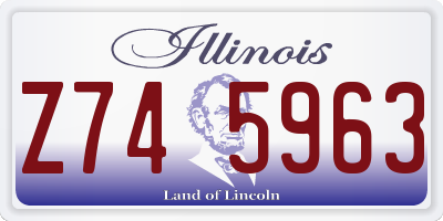 IL license plate Z745963