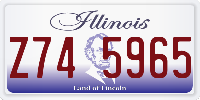 IL license plate Z745965