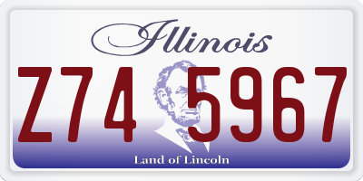 IL license plate Z745967