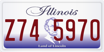 IL license plate Z745970