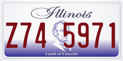 IL license plate Z745971