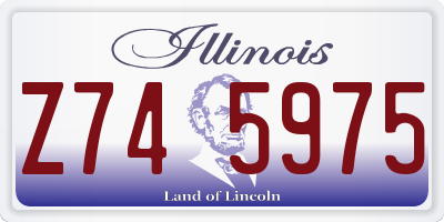 IL license plate Z745975