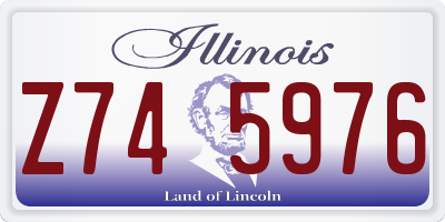 IL license plate Z745976