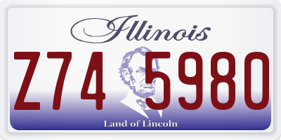 IL license plate Z745980